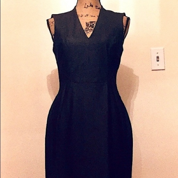 White House Black Market Dresses & Skirts - WHBM denim sheath dress dark rinse wash size 6